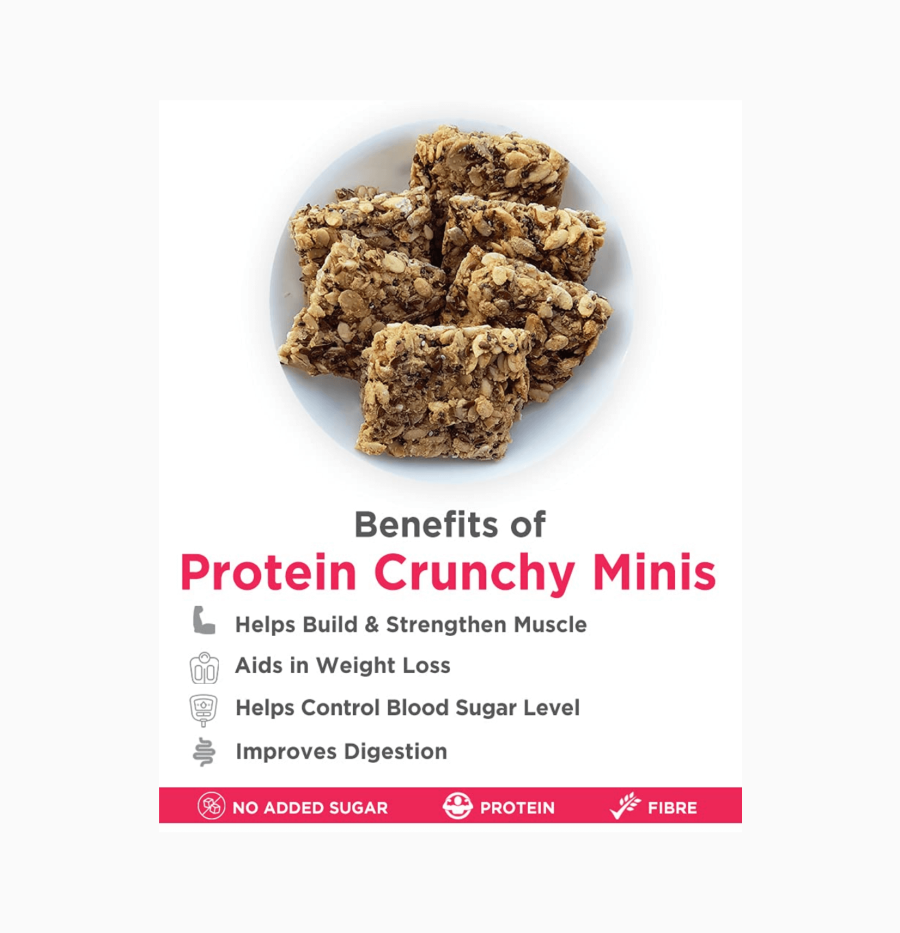 protein crunchy minis 125gm benefits