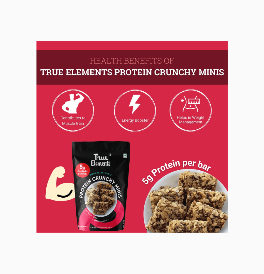 protein crunchy minis 125gm health benefits